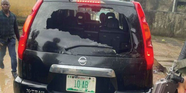 Lawmaker Narrowly Escapes Death As Hoodlums Attack Him At Town Hall Meeting