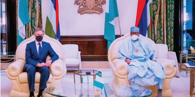 Buhari Receives Blinken, Thanks US For Removing Nigeria From Religious Freedom Watchlist