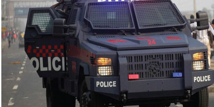 Drama As  Fleeing Robbers’ Vehicle Falls In Ditch During Hot Chase By Police In Port Harcourt