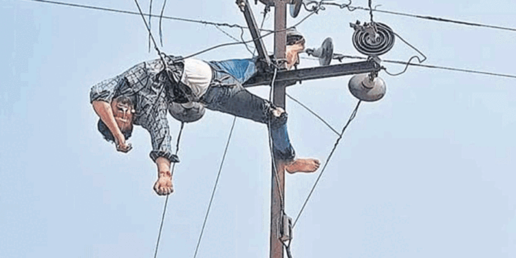 Communication Head Harps On Safety As Technician Falls From Electric Pole