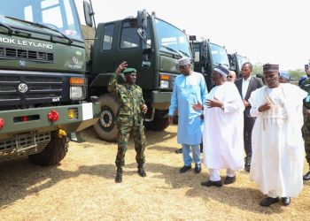 Buhari commissions 700 vehicles for troops
