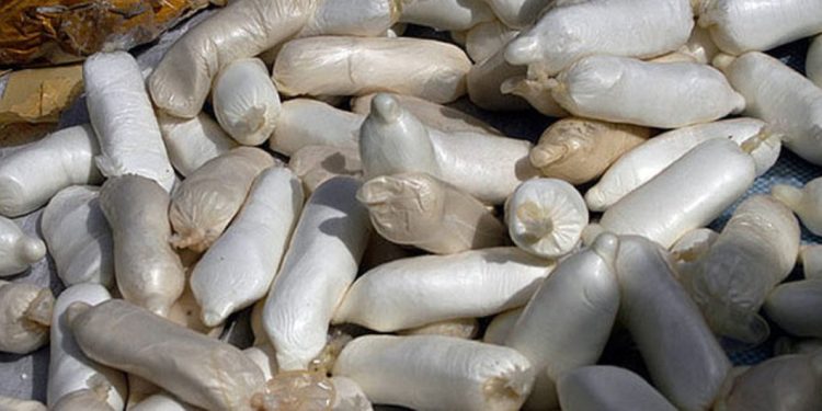 Two businessmen excrete 193 pellets of cocaine hidden in their stomach
