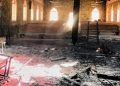 Angry youths set Lagos church on fire, accuse it of using man found dead in soakaway for ritual purposes