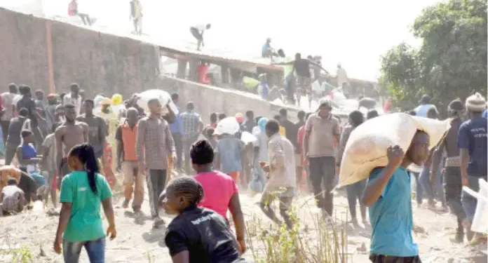 Hunger: More Nigerians Loot government warehouses stored with food as Bayelsans join