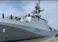 British warship arrives Lagos