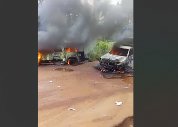 Imo: Unknown gunmen set ablaze 8 soldiers, policemen, NSCDC personnel inside their operational vehicle