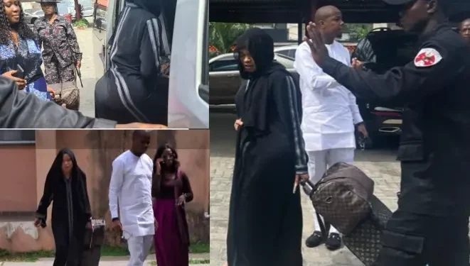 Bobrisky cuts a forlorn figure as operatives escort him to jail