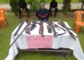Guns recovered in mortuary