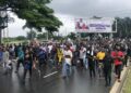 Photo: Protesters march towards Rivers Government House