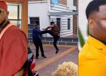 Nollywood actor hospitalised after receiving jump-kick on his chest from zubby michael