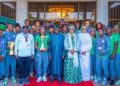 Netizens frown at Tinubu’s 100,000 dollars reward to super falcons, draw comparison with police officers