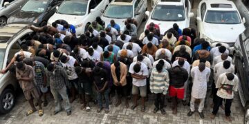 Suspected Internet fraudsters arrested  during  pool party in Obasanjo’s hotel