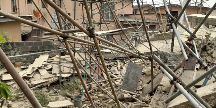 One person confirmed dead in lagos three storey building collapse