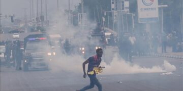 FreeNnamdiKanuNow protest:   Policemen reportedly brutalise journalist