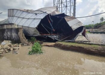 More HYPREP overhead water tanks collapse in Ogoni land