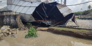 More HYPREP overhead water tanks collapse in Ogoni land