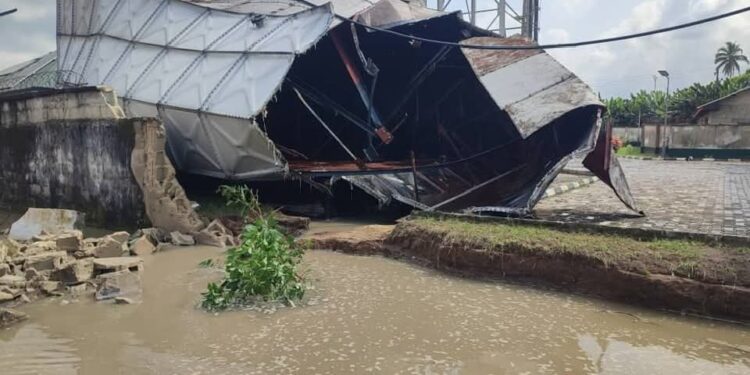More HYPREP overhead water tanks collapse in Ogoni land