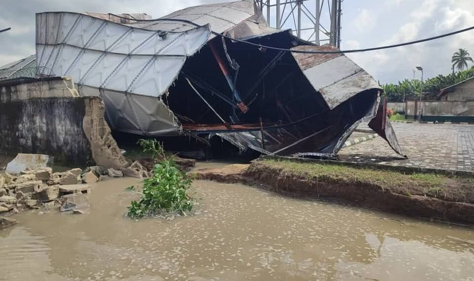 More HYPREP overhead water tanks collapse in Ogoni land
