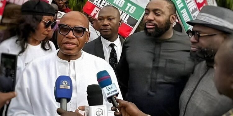 Why Amaechi offered his first son to attend to protesters in need of medication attention