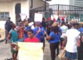 Ogoni youths take protest to DSS office over alleged NNPCL management’s continued neglect of FUET, ignoring Pres. Tinubu’s directive
